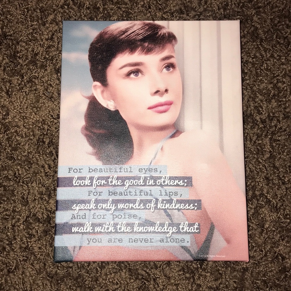 Audrey Hepburn canvas picture